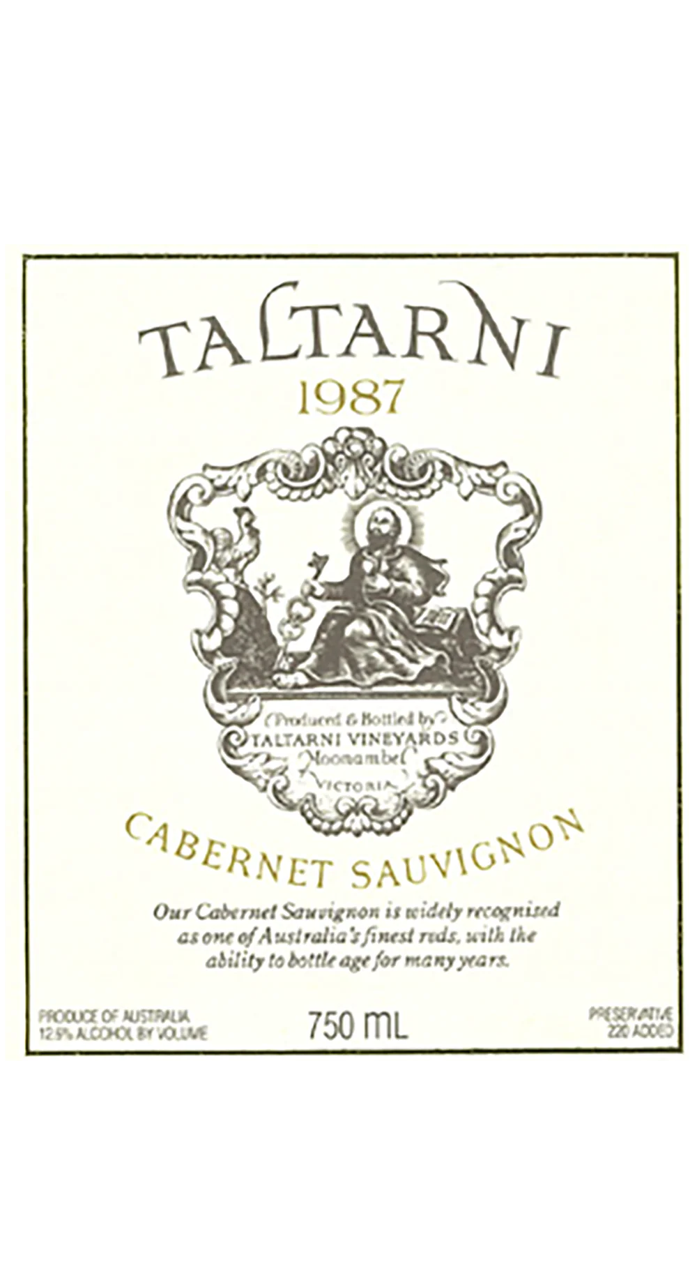 Taltarni Estate Cabernet Sauvignon 1987